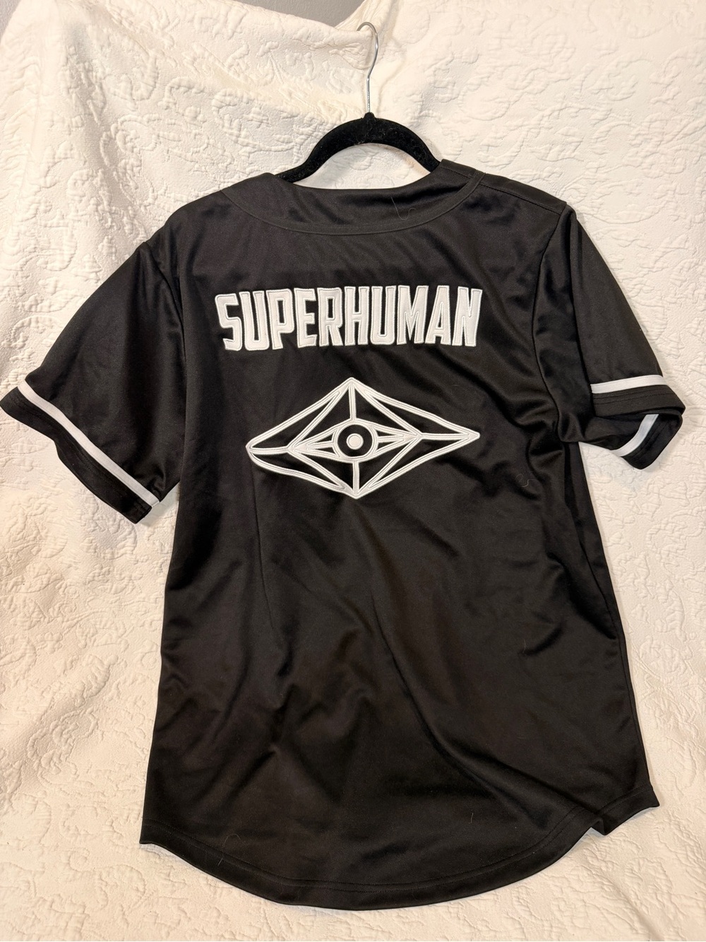 Slander SUPERHUMAN Black Baseball EDM Jersey